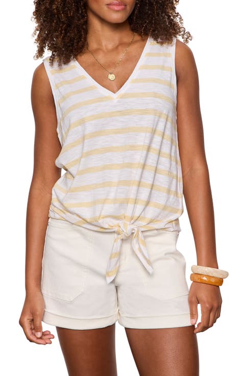 Floral Print Cotton Blend Tank
