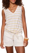 Sanctuary Floral Print Cotton Blend Tank