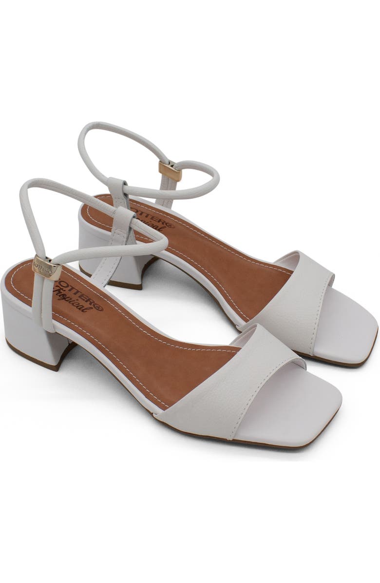 Bottero Tropical Summer Sandal, Main, color, Blanco