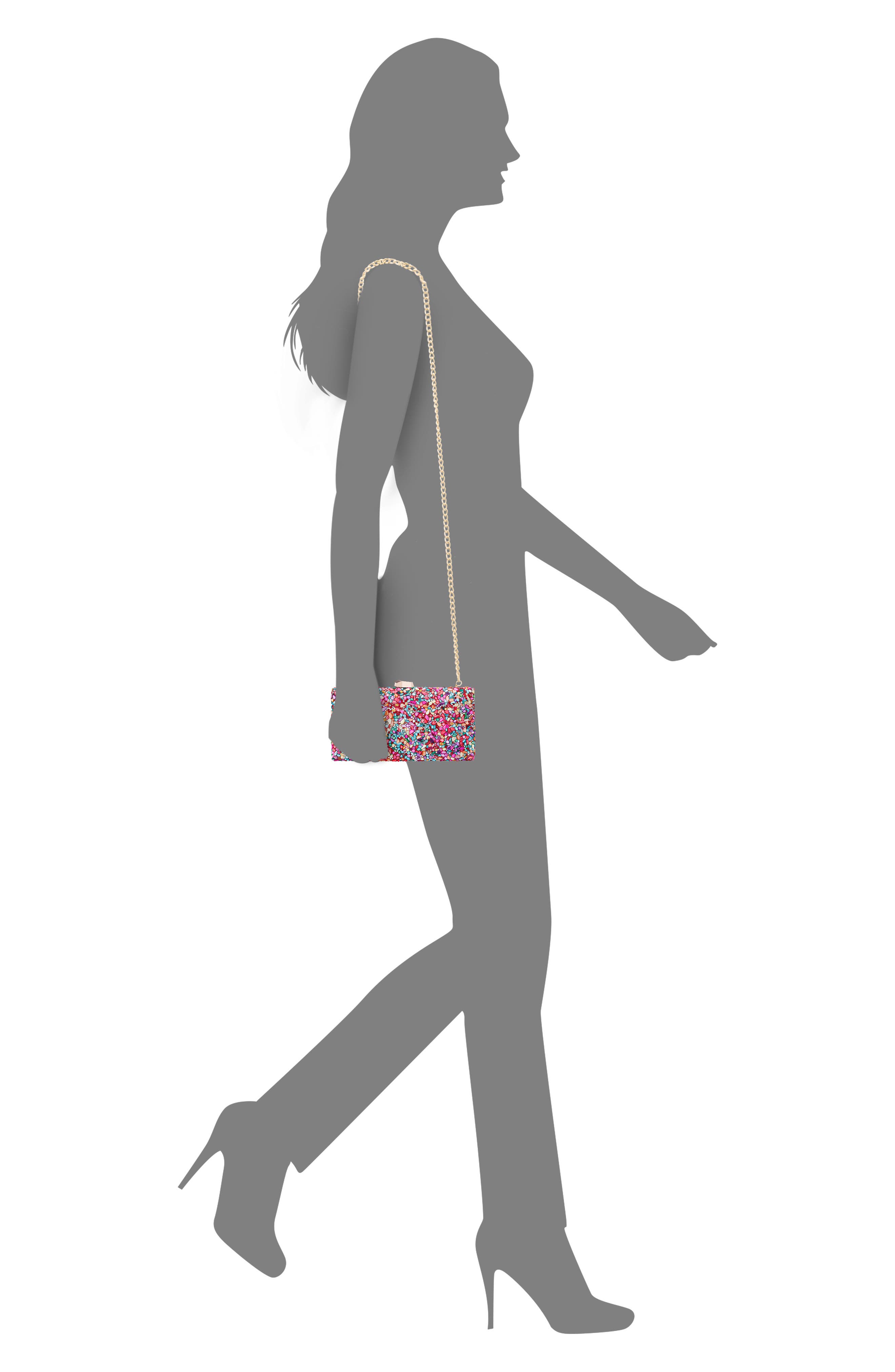 Embellished Clutch, Alternate, color, PINK MULTI