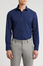 TOM BAINE Comfort 4-Way Stretch Winkle Free Performance Dress Shirt