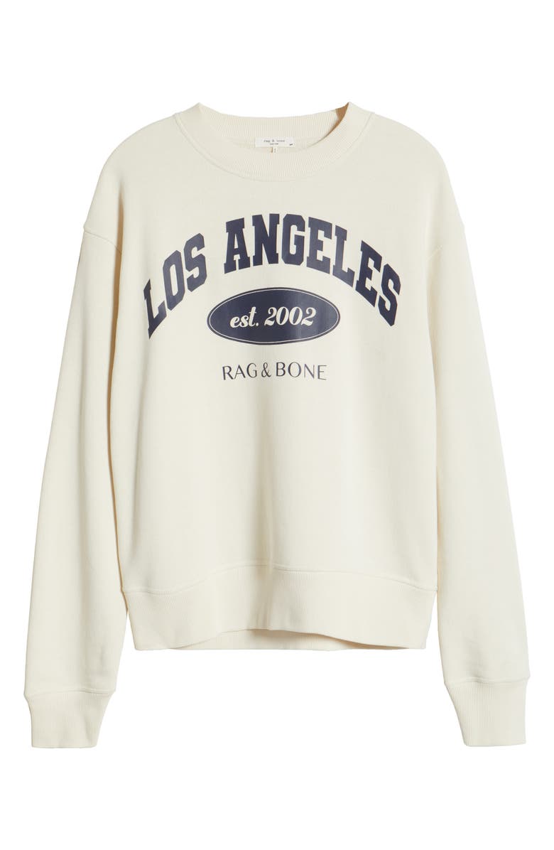 rag & bone Los Angeles Collegiate Graphic Sweatshirt, Alternate, color, 