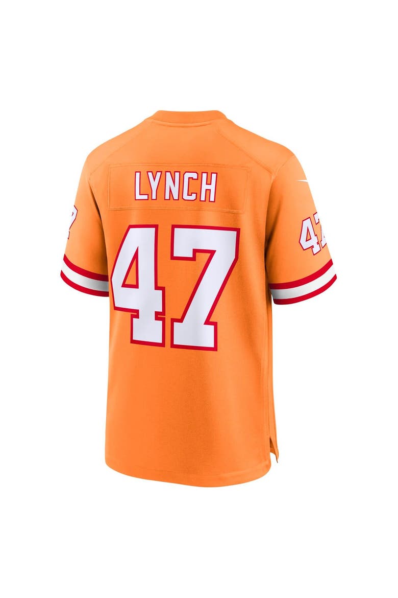Youth Nike John Lynch Orange Tampa Bay Buccaneers Retired Player Game Jersey, Alternate, color, Orange