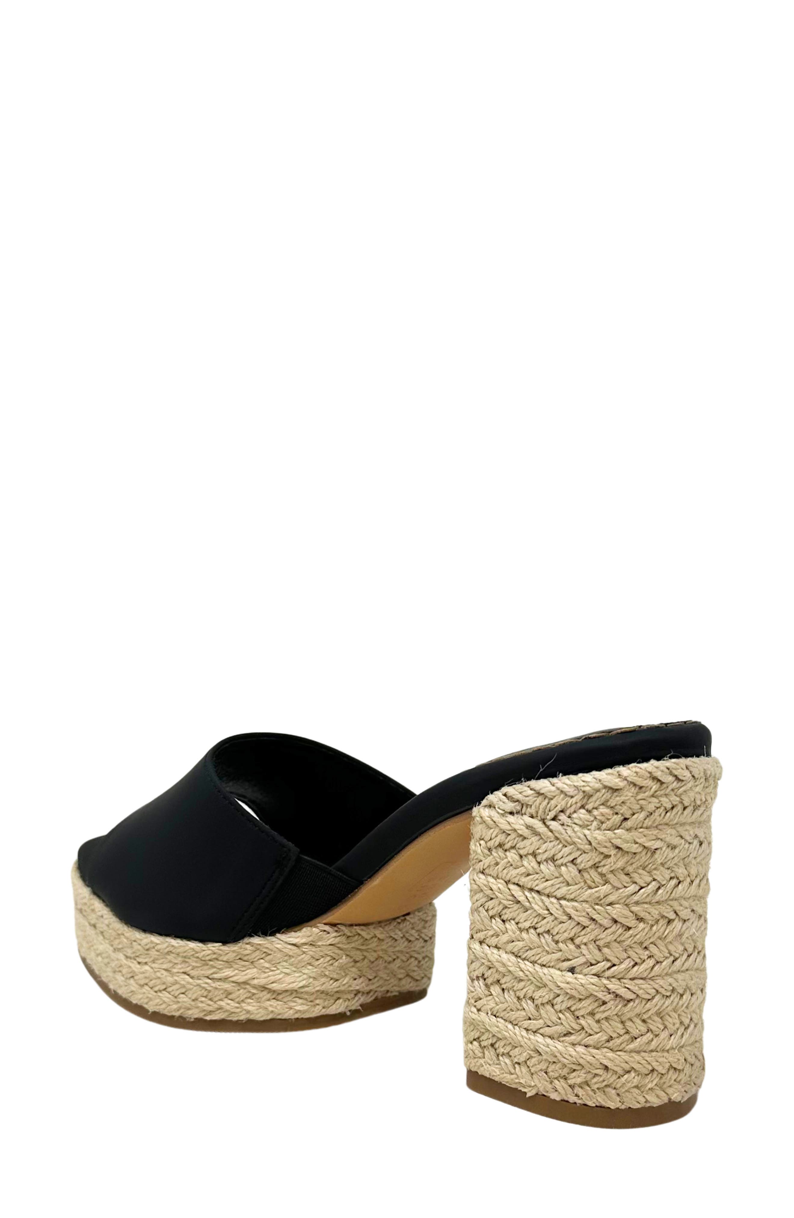 SHUSHOP Elvira Platform Slide Sandal, Alternate, color, Black