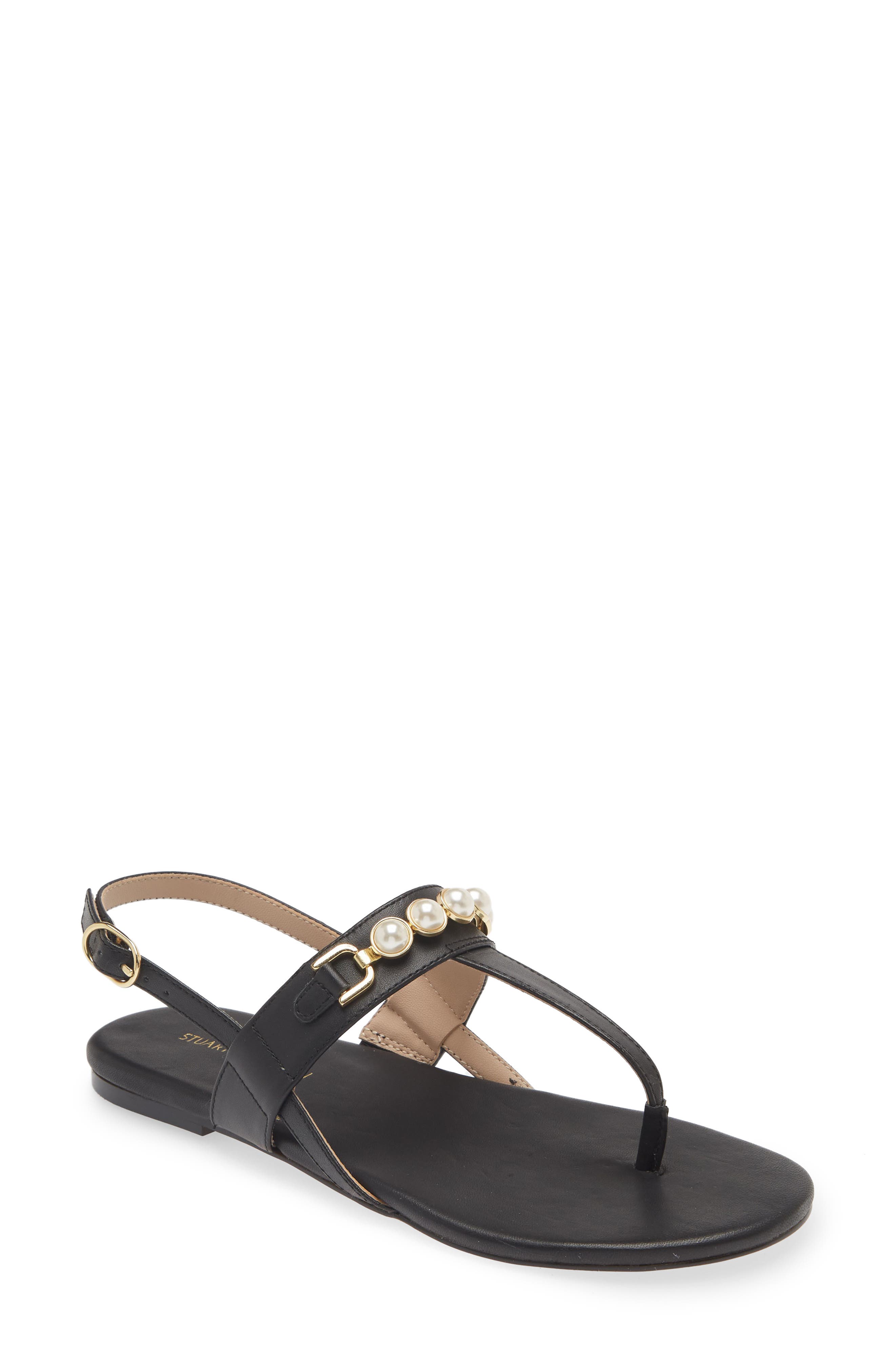 Stuart Weitzman Pearla T-Strap Slingback Sandal, Main, color, 