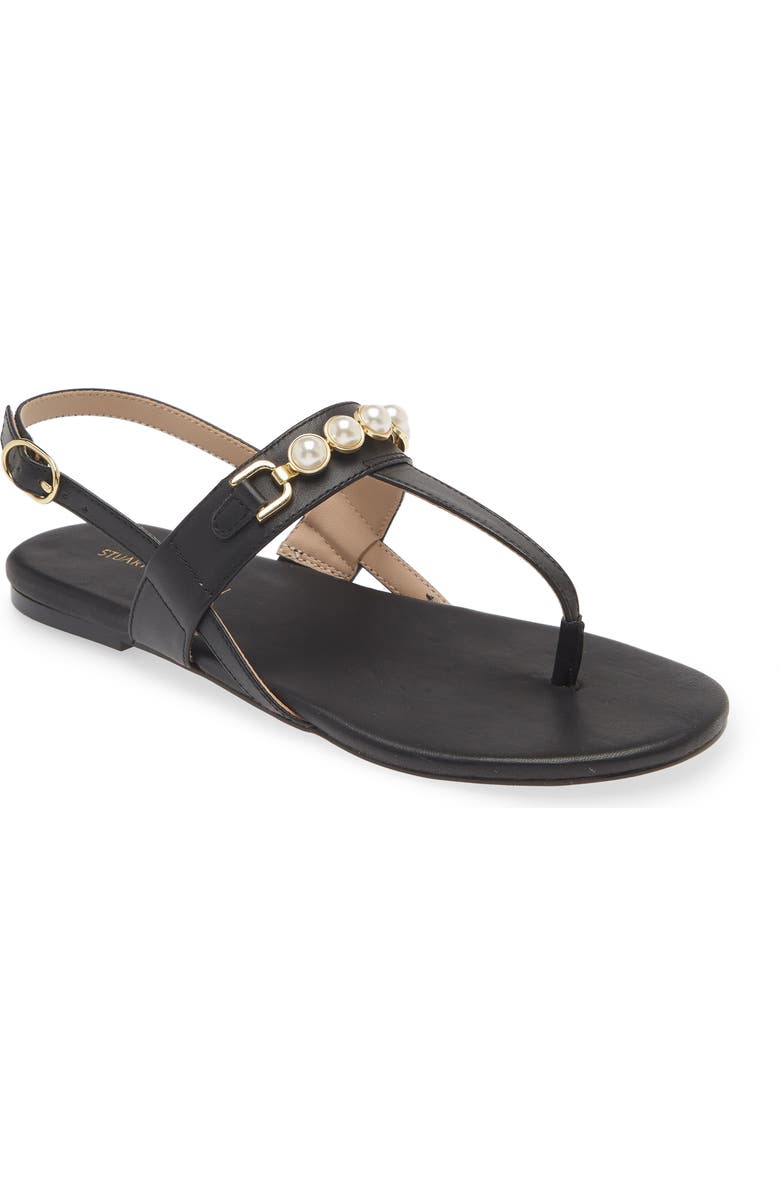 Stuart Weitzman Pearla T-Strap Slingback Sandal, Main, color,