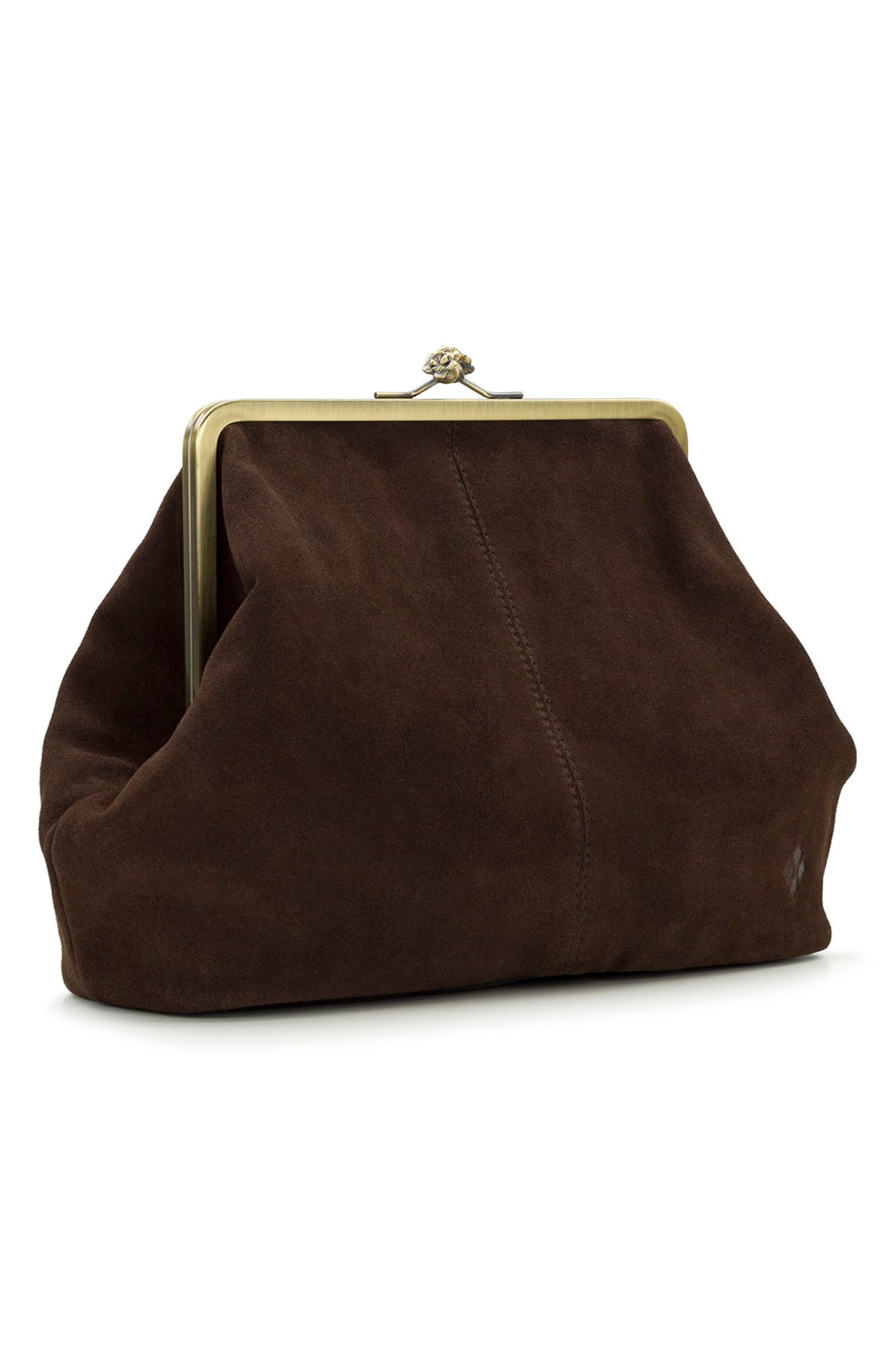 Vivienne Leather Frame Crossbody Bag, Alternate, color, CHOCOLATE