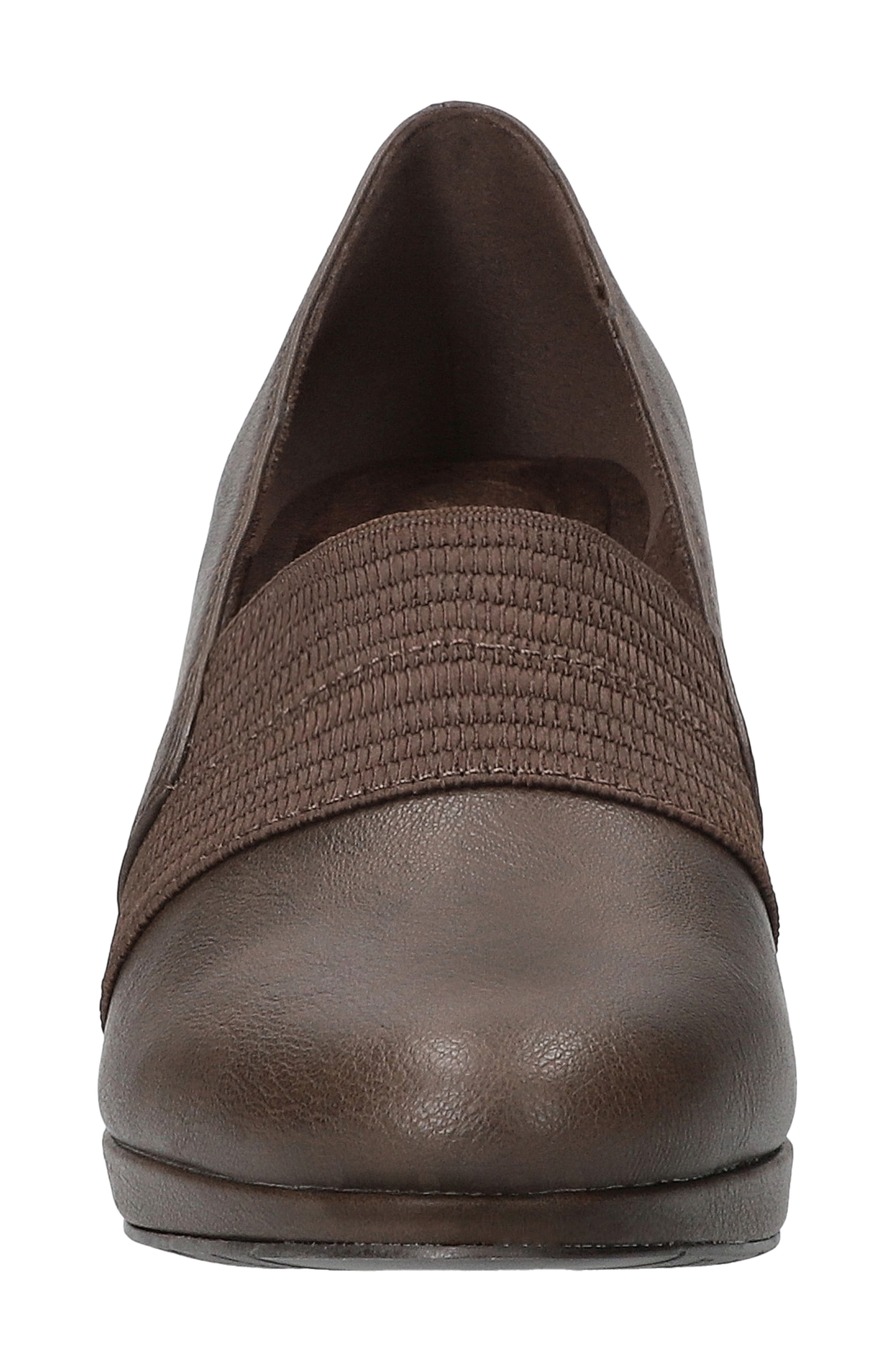 Donya Faux Leather Pump, Alternate, color, BROWN
