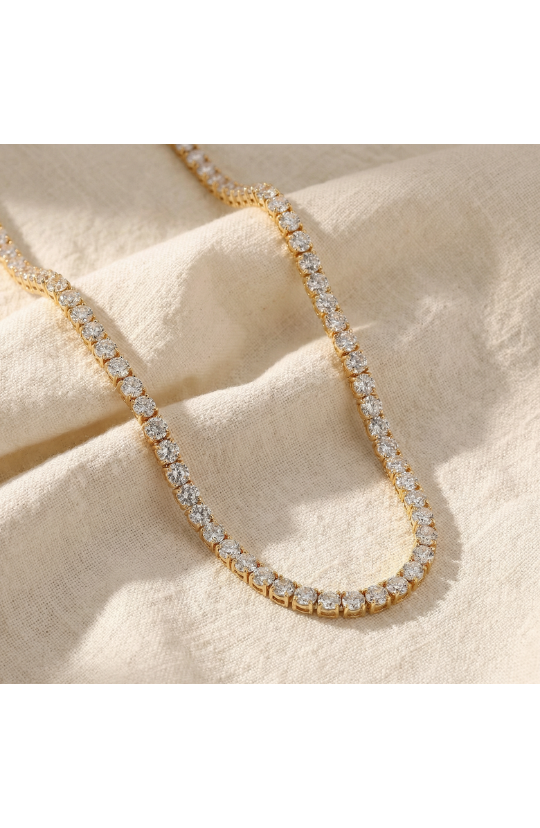 Bliss Diamond 23Ct Diamond Tennis Necklace 14K Gold 18" Lab Grown, Alternate, color, 14K Yellow Gold