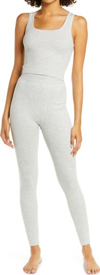 Stretch Cotton Rib Leggings