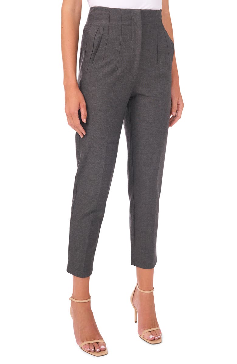 Vince Camuto High Waist Skinny Pants, Main, color, Light Heather Grey