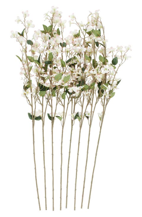 Set of Eight Begonia Artificial Flowers