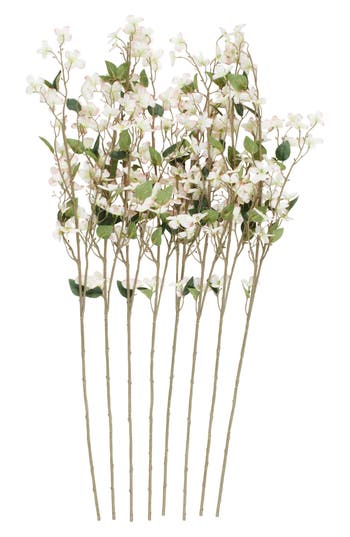 Sonoma Sage Home Set Of Eight Begonia Artificial Flowers In White