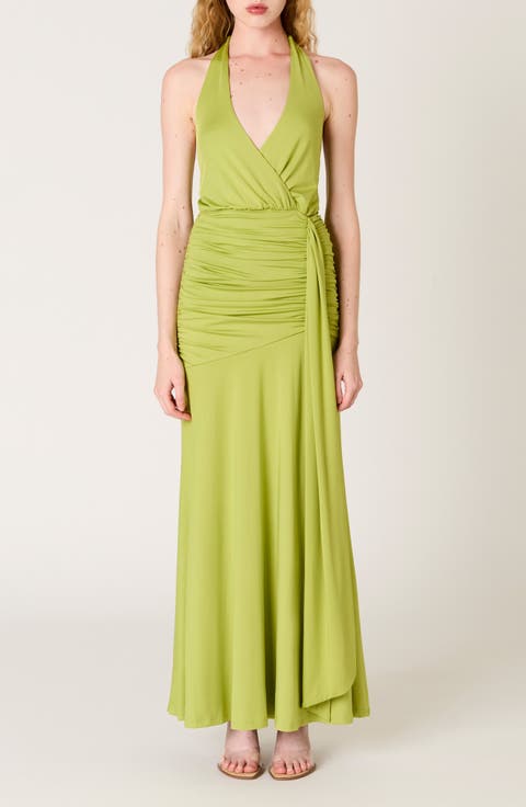 Nayara Halter Neck Maxi Dress