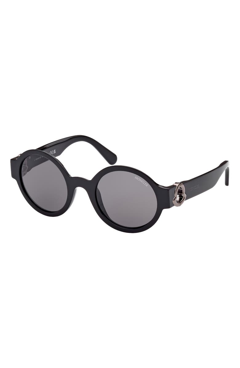 Moncler 51mm Round Sunglasses, Alternate, color,