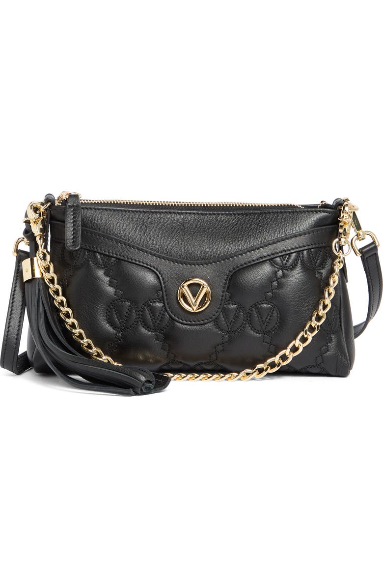 VALENTINO BY MARIO VALENTINO Anaias Monogram Leather Shoulder Bag, Main, color,