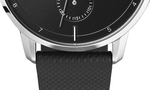 Hugo Boss Men's #focus Black Leather Strap Watch 42mm In Black