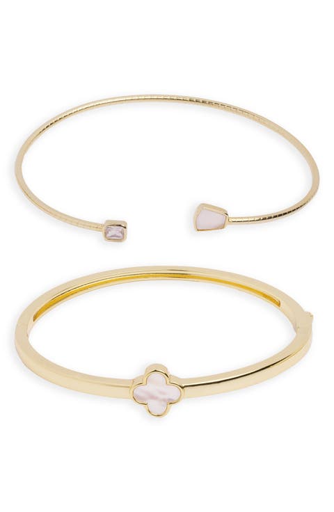 Mother-of-Pearl Set of 2 Bracelets