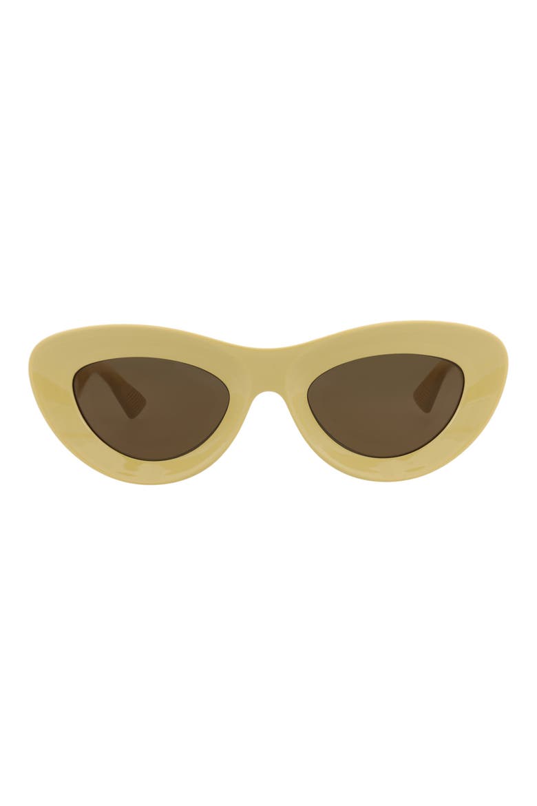 51mm Cat Eye Sunglasses, Main, color, YELLOW YELLOW BROWN