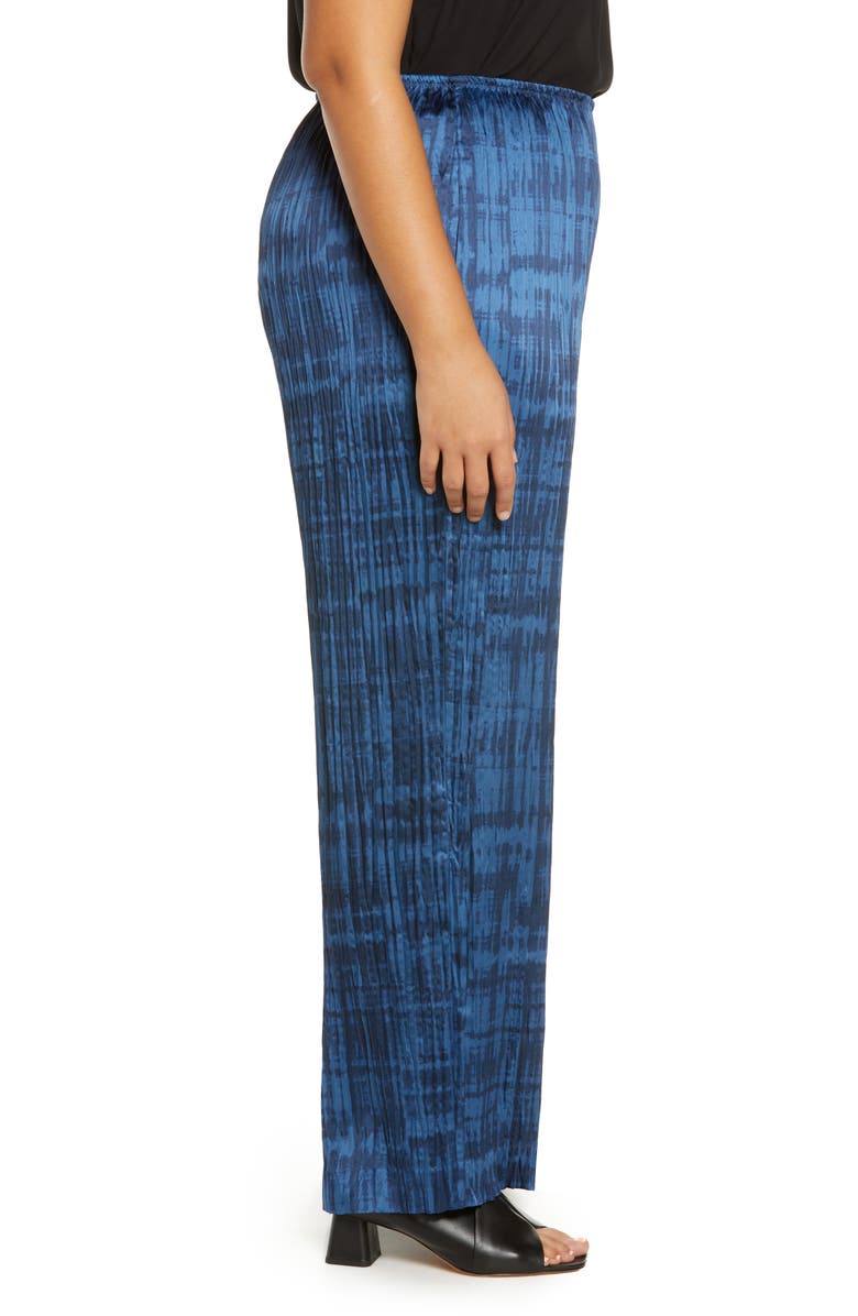 Vince Crushed Tie Dye Pull-On Pants, Alternate, color, Coastal