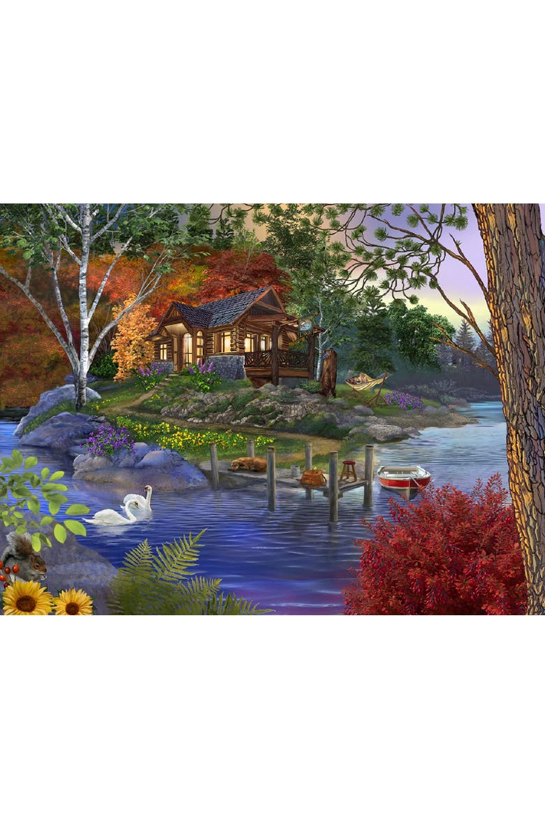 Memory Lake 300 piece Jigsaw Puzzle for Adults, Alternate, color, Multicolor
