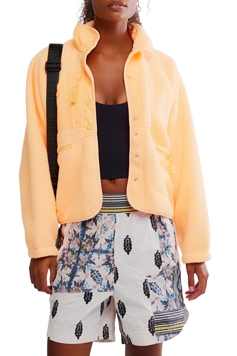 FP Movement Hit the Slopes Fleece Jacket, Main, color, NEON CLEMENTINE
