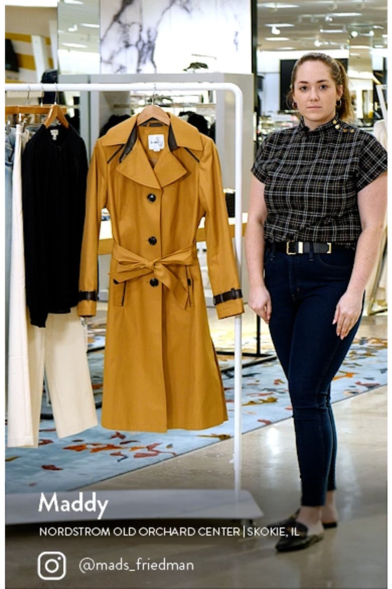 Water Repellent Cotton Blend Trench Coat video