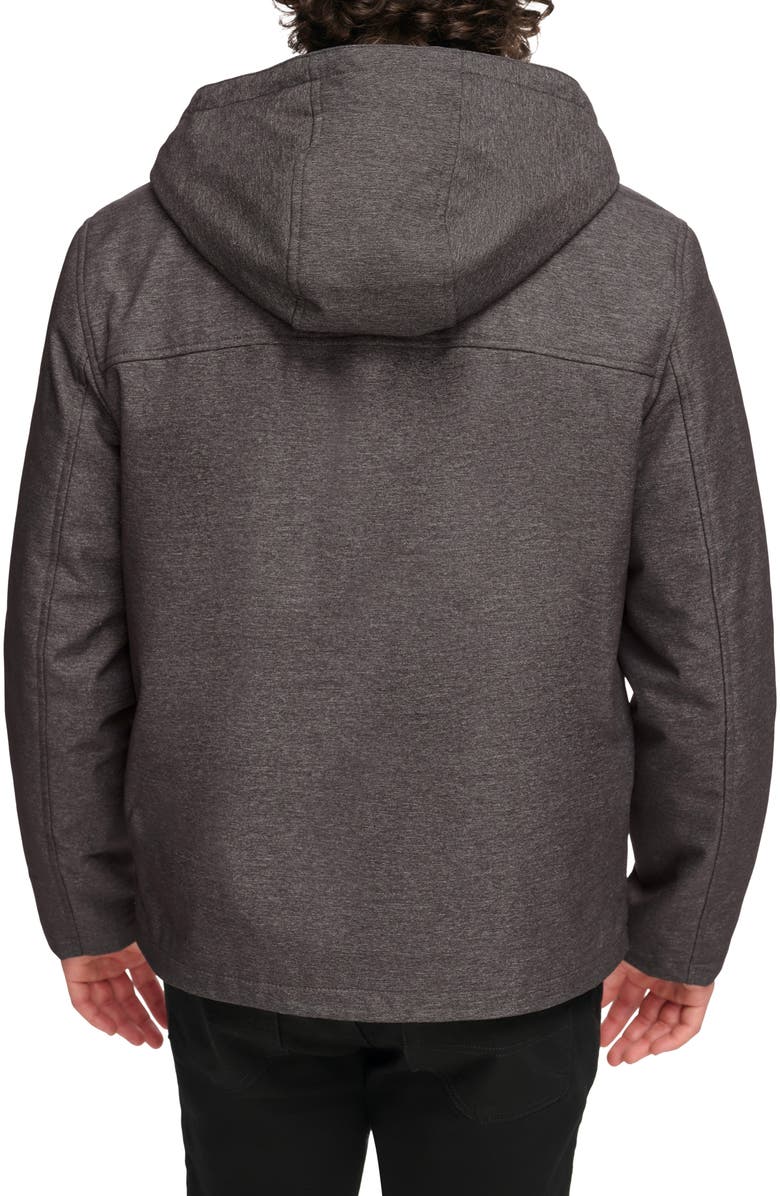 Levi's<sup>®</sup> Softshell Hooded Jacket with Faux Fur Lining, Alternate, color,