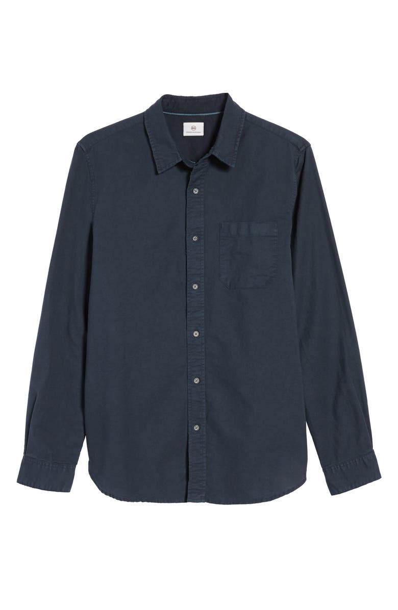 AG Caleb Slim Fit Twill Sport Shirt, Alternate, color, 5 Years Pigment Midnight