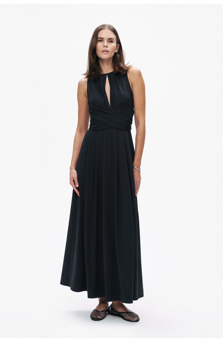 Nocturne Maxi Dress with Belt Ties, Main, color, 