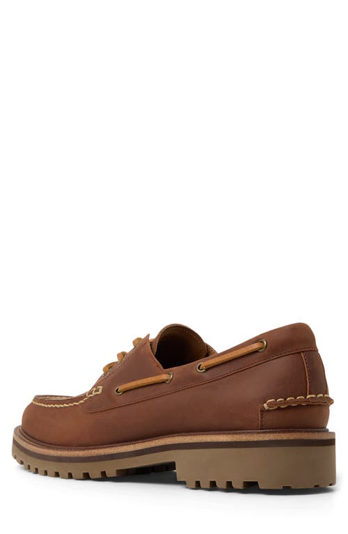 Aldo Cedric Lugged Boat Shoe In Brown