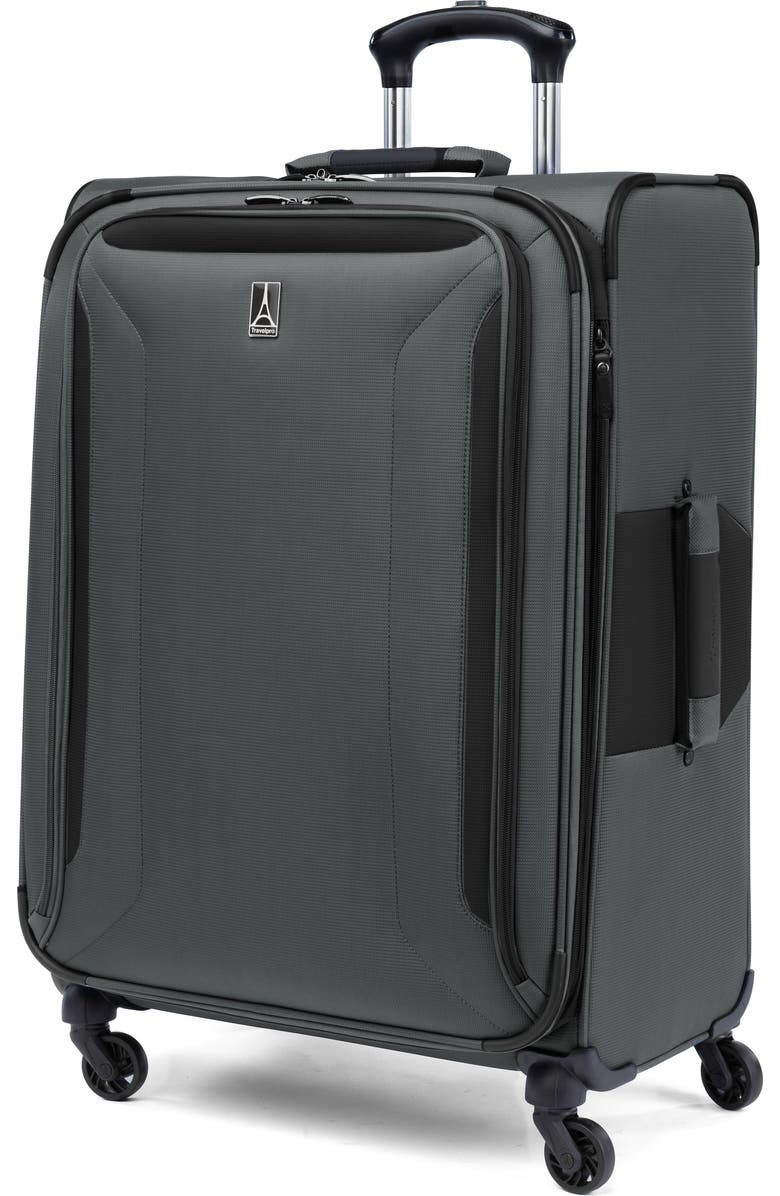 TRAVELPRO Pilot Air 2 25-Inch Expandable Spinner Luggage, Alternate, color, Grey/ Black