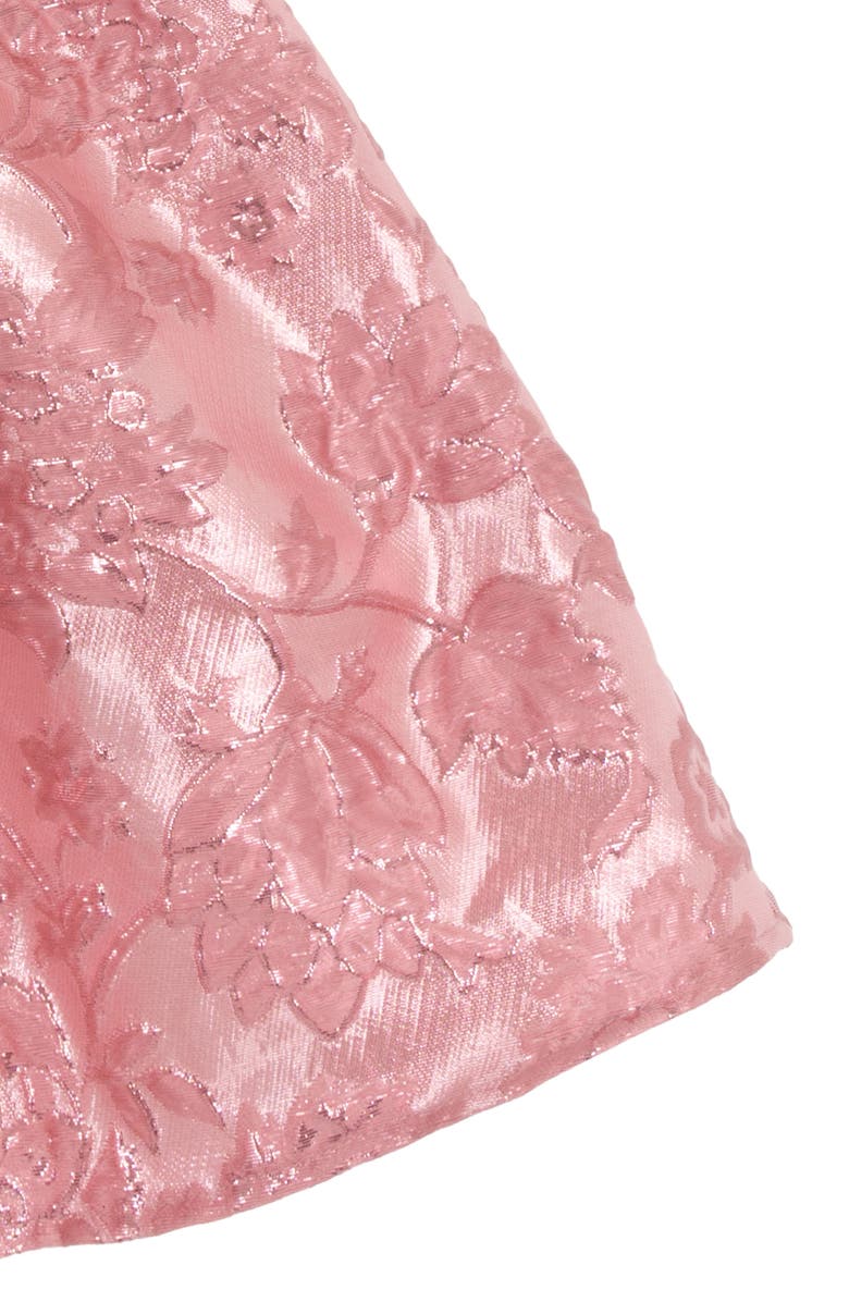 Rare Editions Kids' Metallic Brocade Sleeveless Dress, Alternate, color, Mauve