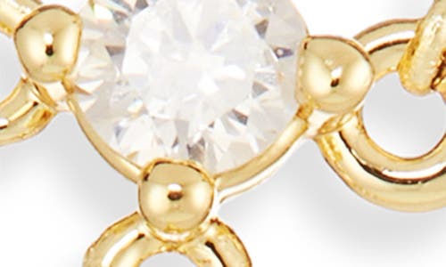 Nordstrom Demi Fine Cubic Zirconia Y-necklace In Gold