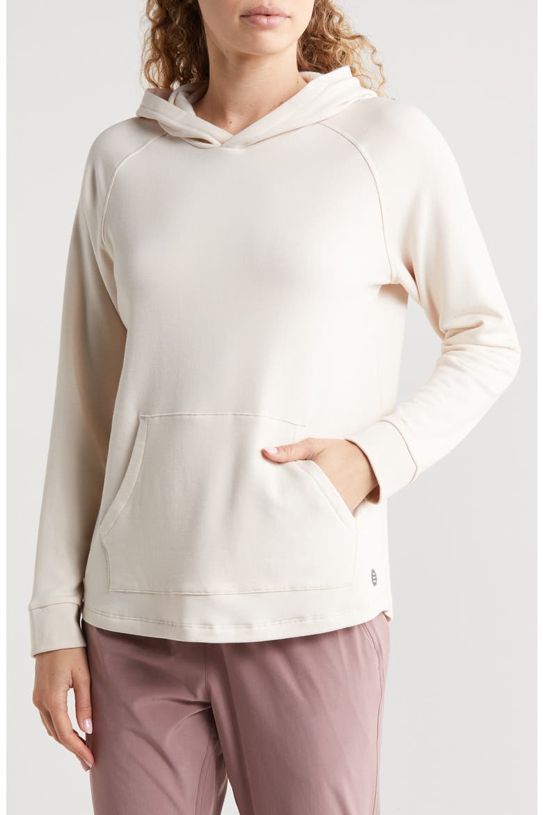 Lightweight Fleece Hoodie, Main, color, STONE