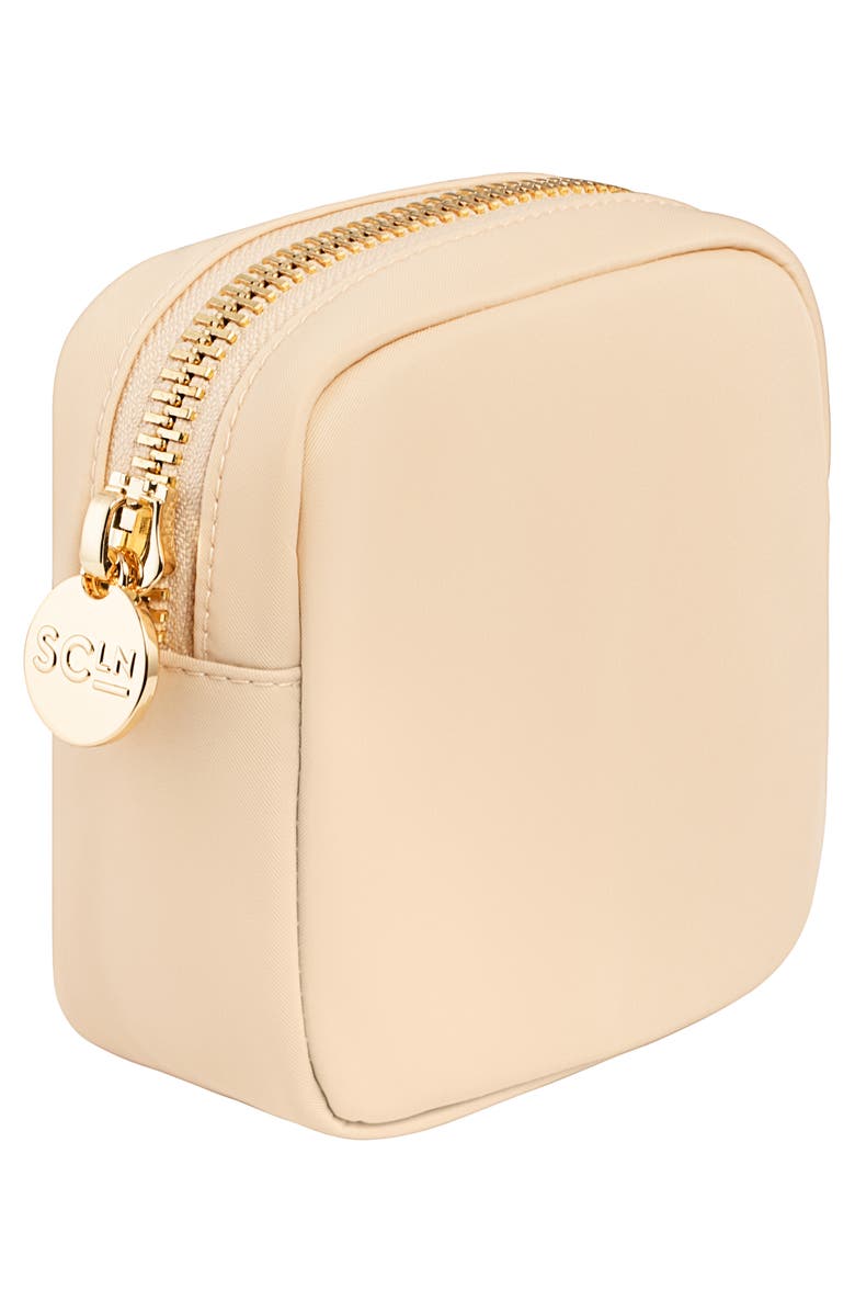 Stoney Clover Lane Mini Nylon Pouch, Alternate, color, Sand