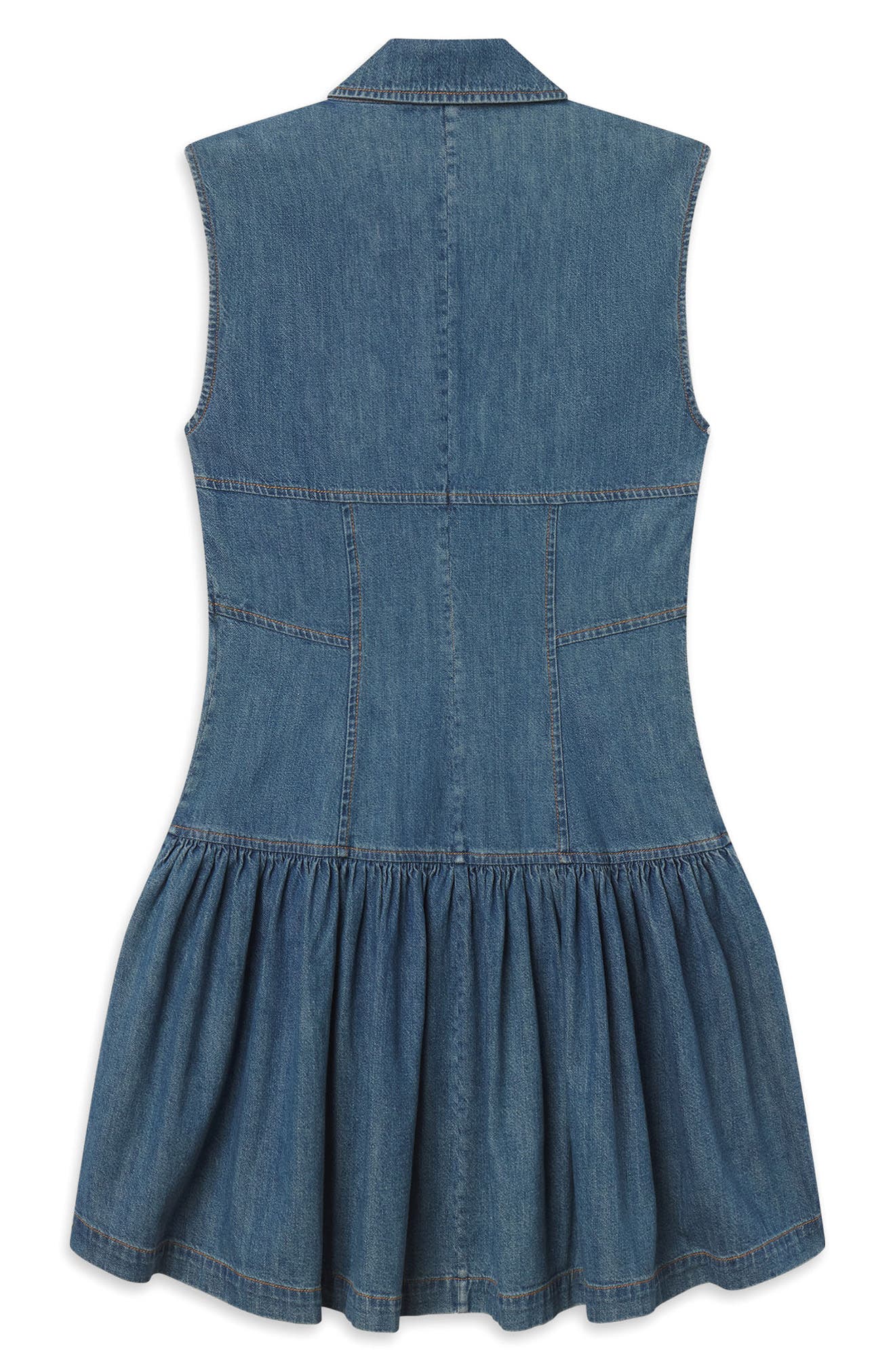 frame sleeveless denim dress FRAME Women's The Denim Day Dress