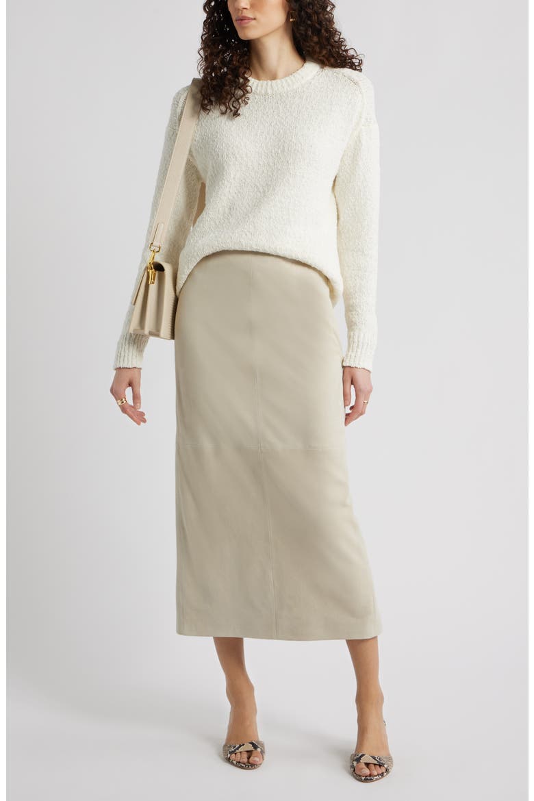 Texture Crewneck Sweater, Alternate, color, IVORY TOFU