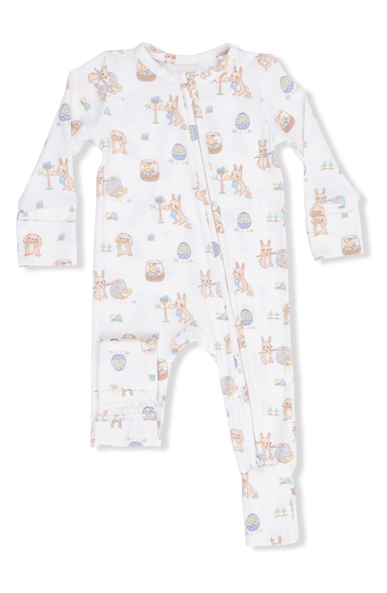 Angel Dear Easter Egg Hunt Convertible Footie, Alternate, color, Ivory