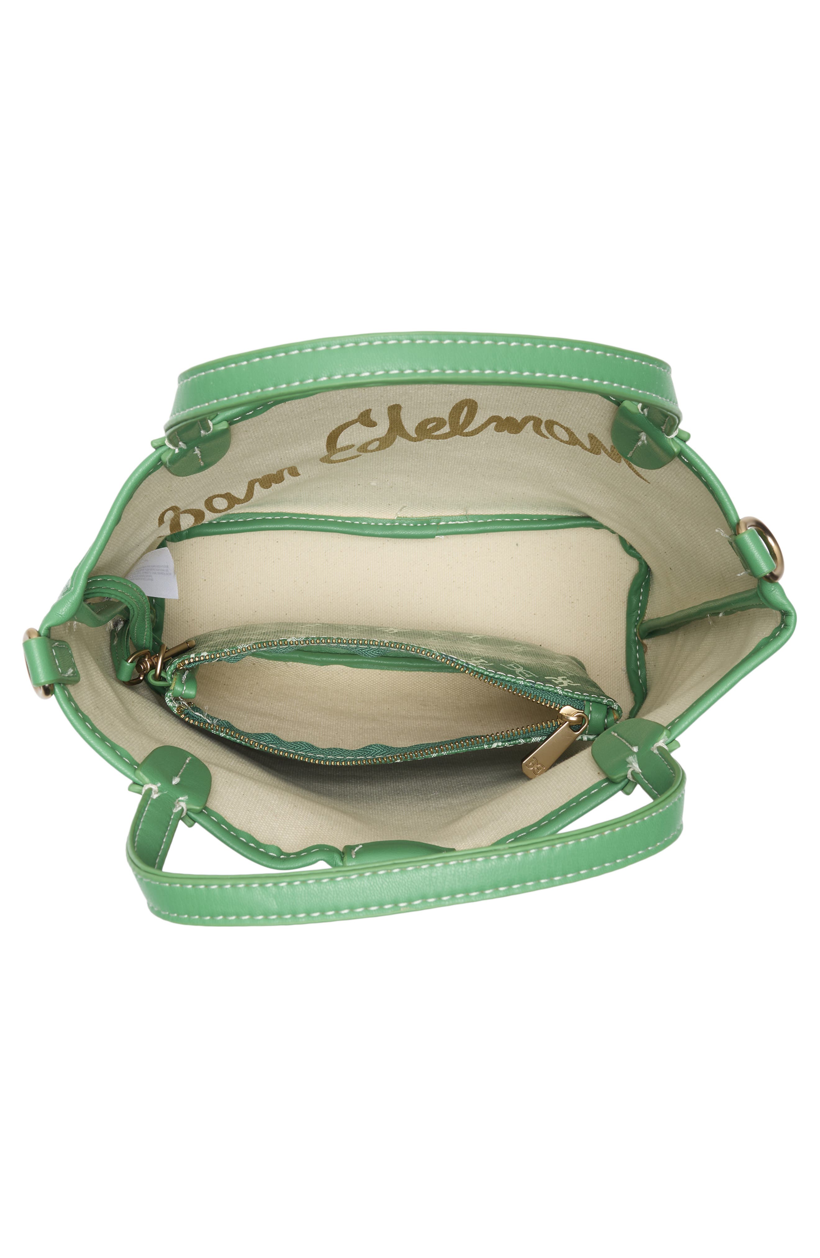 Sam Edelman Harper Monogram Mini Shopper Tote Bag, Alternate, color, Green