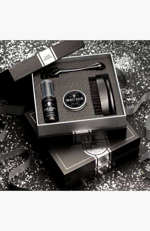 Lovery 5 Piece Beard Growth Kit With Growth Serum, Balm, Derma Roller, Comb, Brush