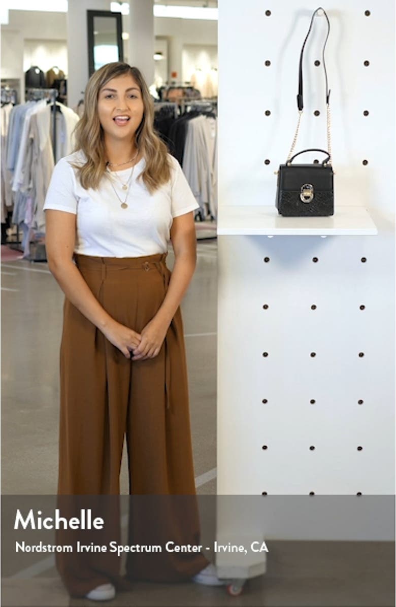 Mini Celia Faux Leather Crossbody Bag, sales video thumbnail