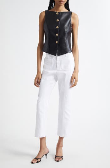 Camen Faux Leather Vest