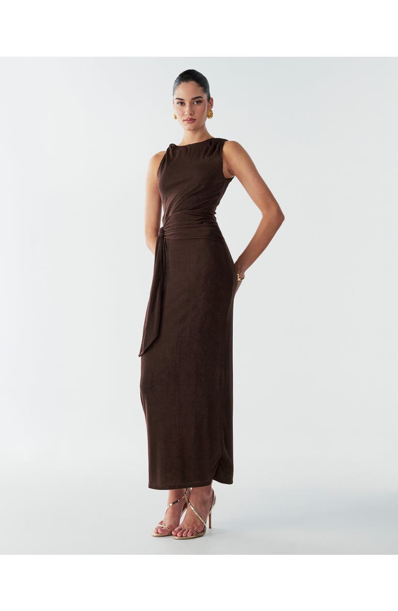 BWLDR Arnah Maxi Dress, Alternate, color, Chocolate
