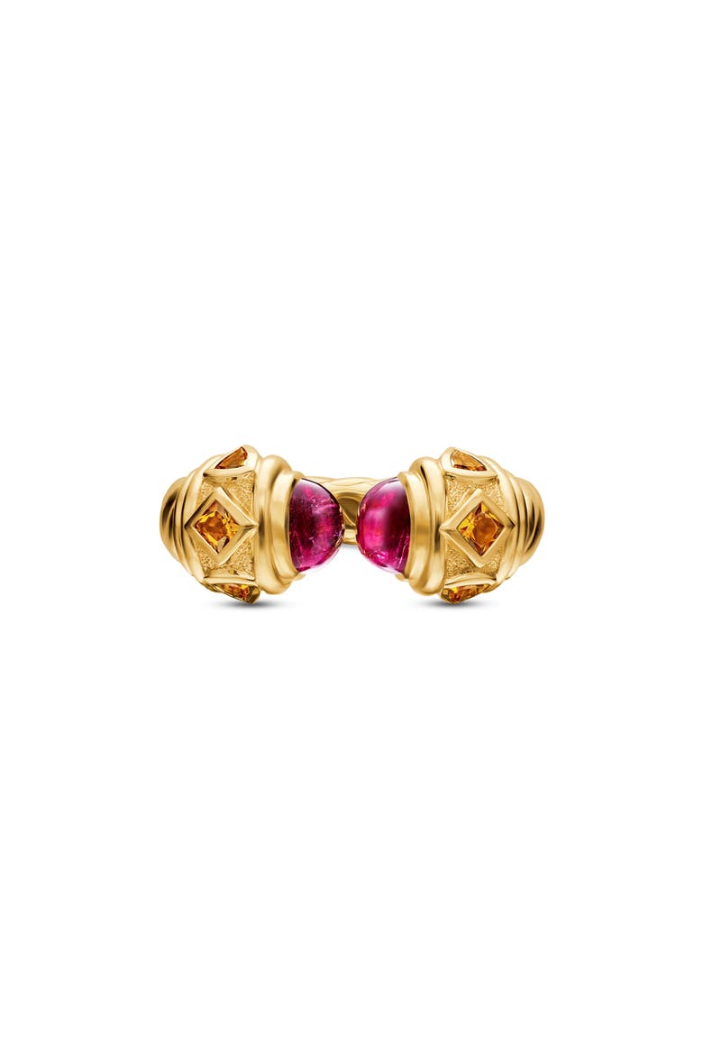 Renaissance® Ring in 18K Yellow Gold with Rubellite and Madeira Citrine, Alternate, color, 18K YELLOW GOLD