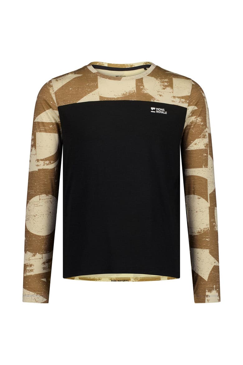Diversion Merino Long-Sleeve Bike Jersey - Men's, Alternate, color, MR Grunge/Black