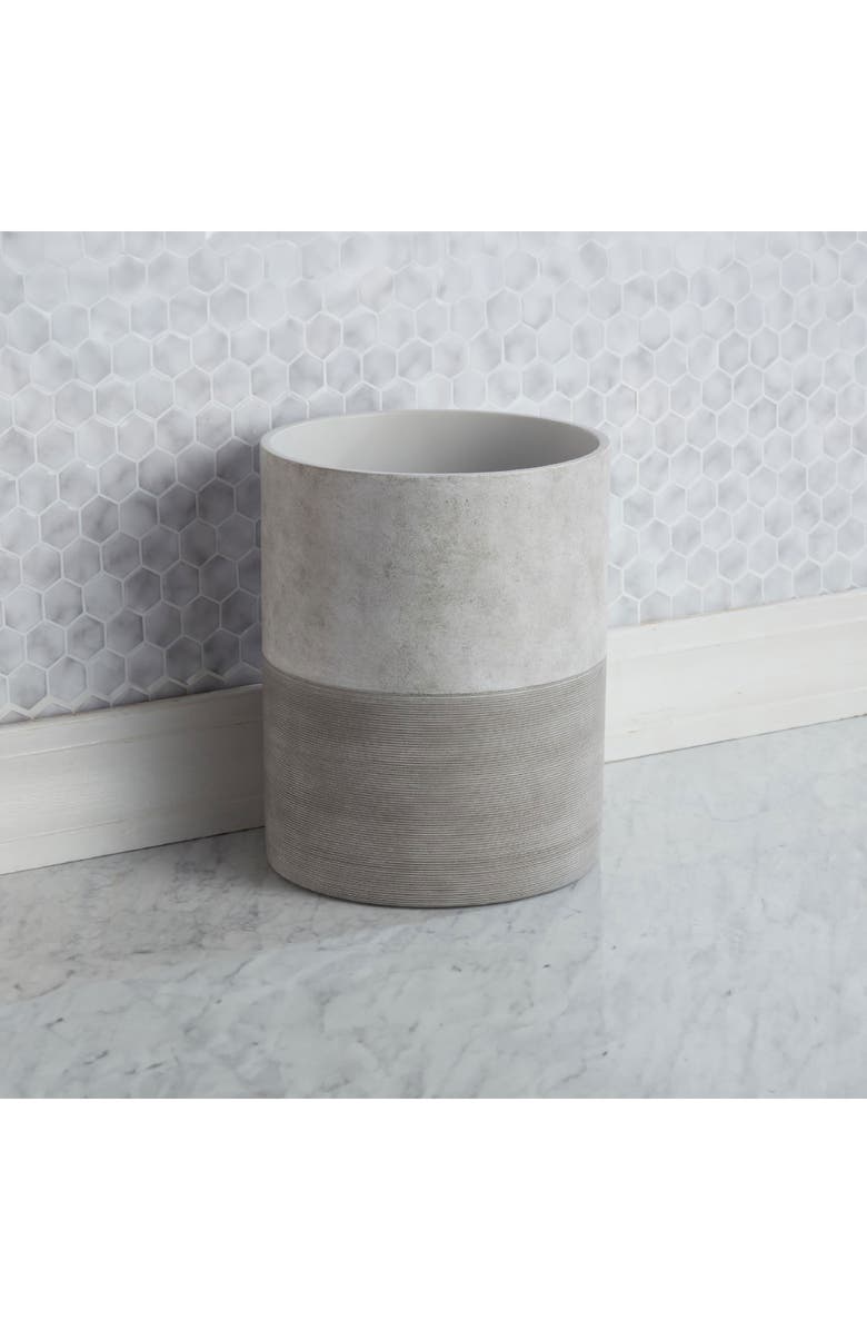 ROSELLI TRADING COMPANY City Line Trash Can, Alternate, color, Grey