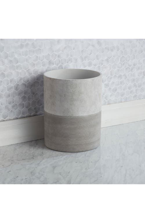 Roselli Trading Company City Line Wastebasket Bedding In Grey