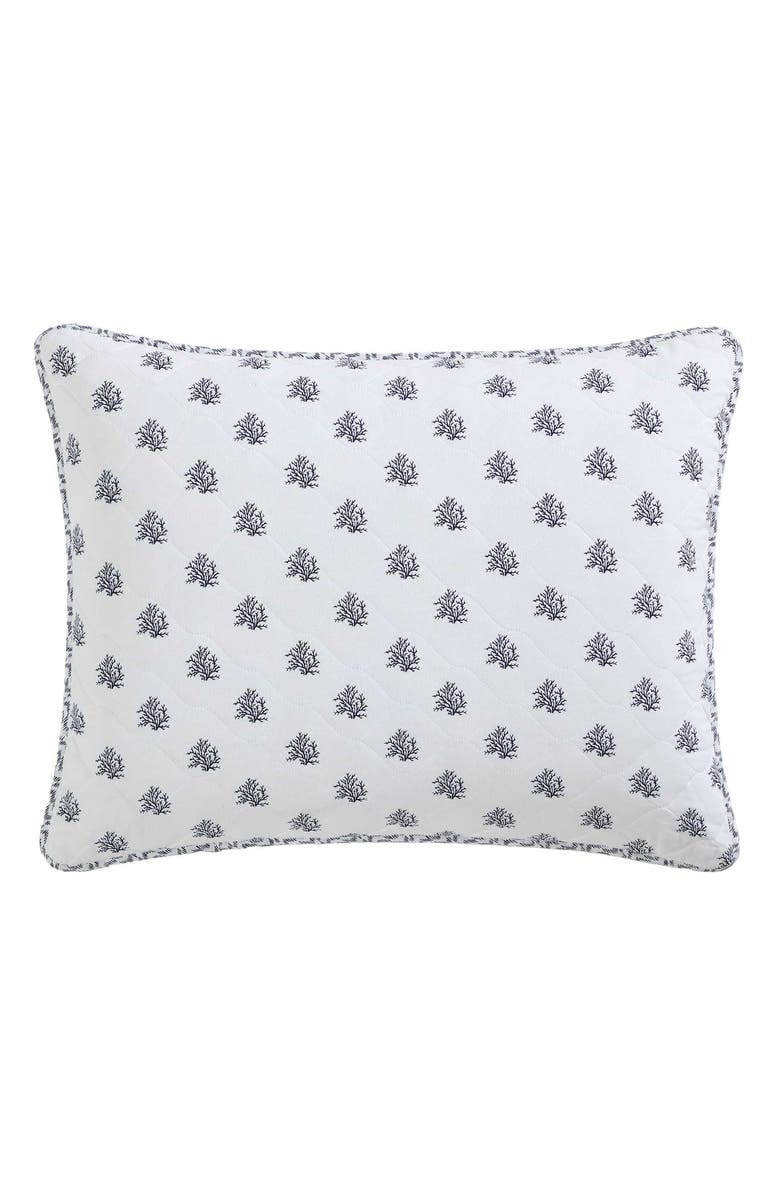 Nautica Coral Beach Cotton Quilt Set, Alternate, color, White/ Blue