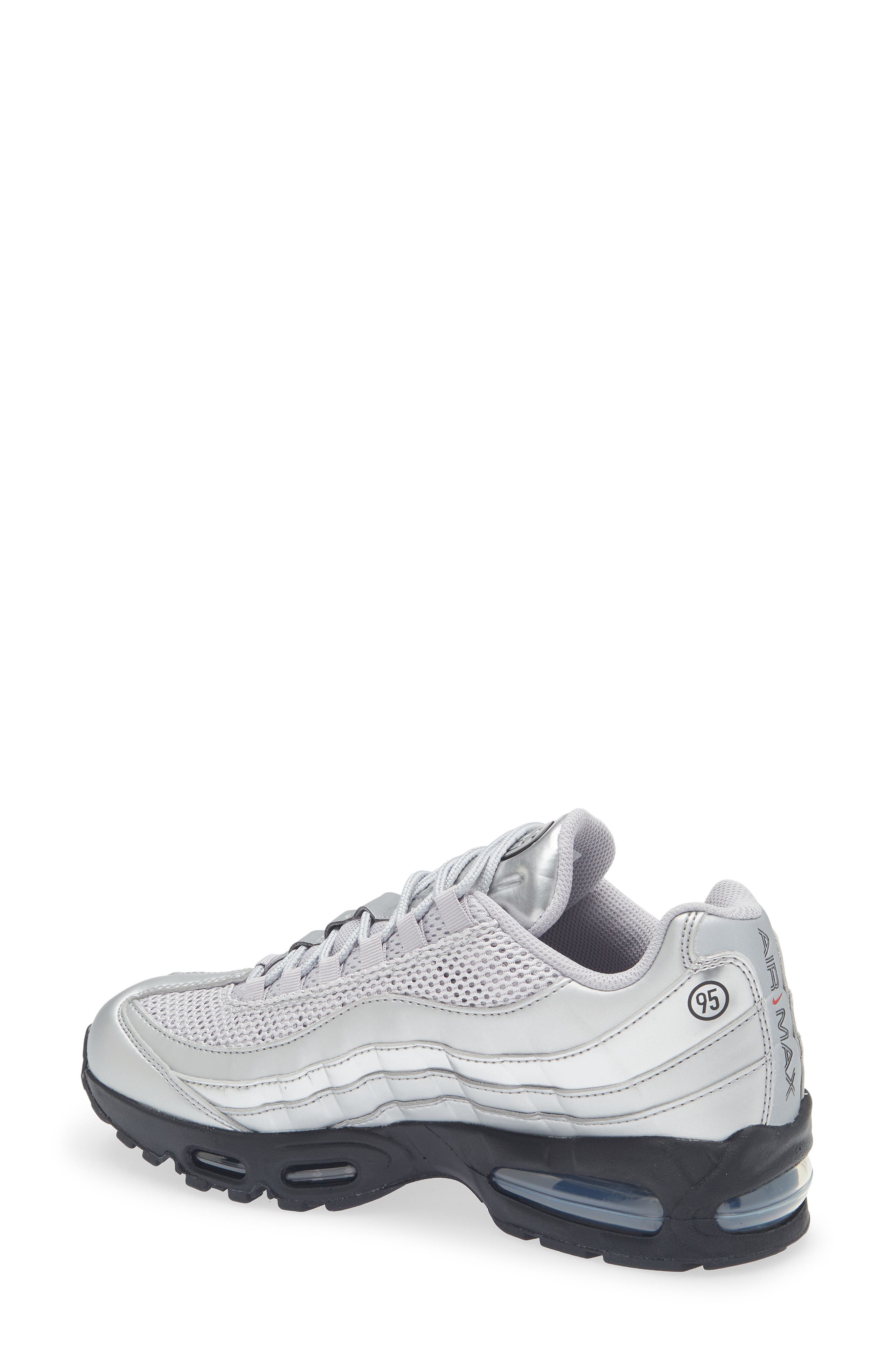 Air Max 95 Big Bubble Sneaker, Alternate, color, METALLIC SILVER/ BLACK/ BLACK